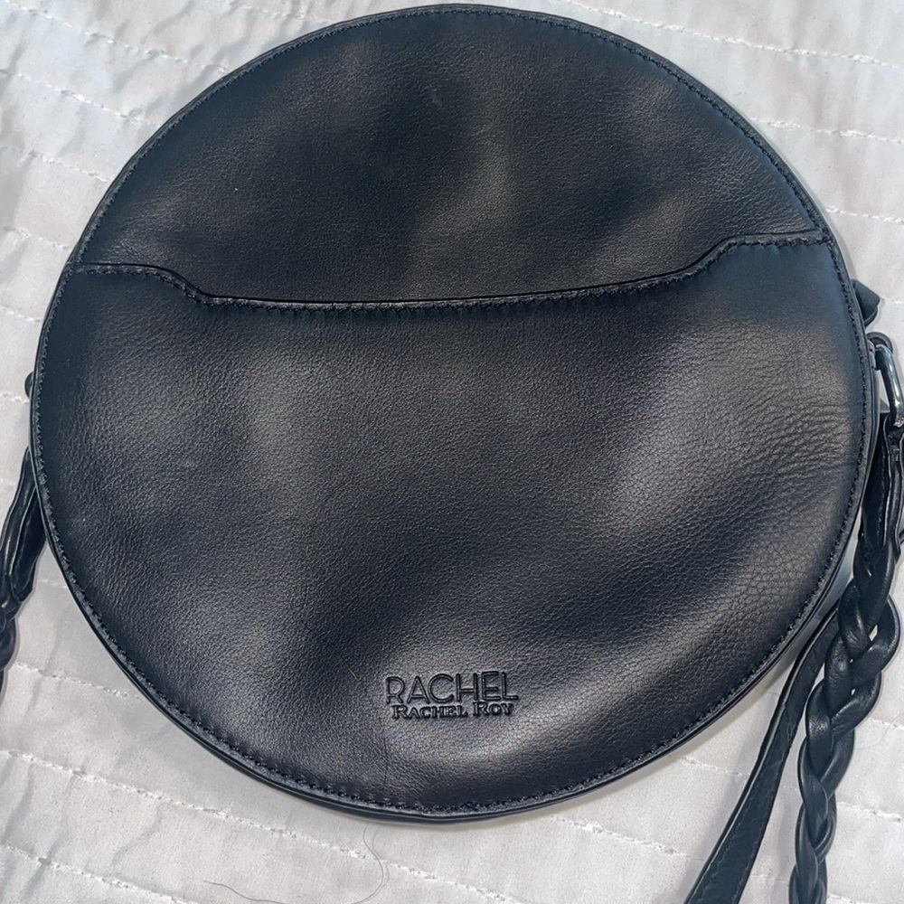 Rachel Roy Round Black Crossbody Purse